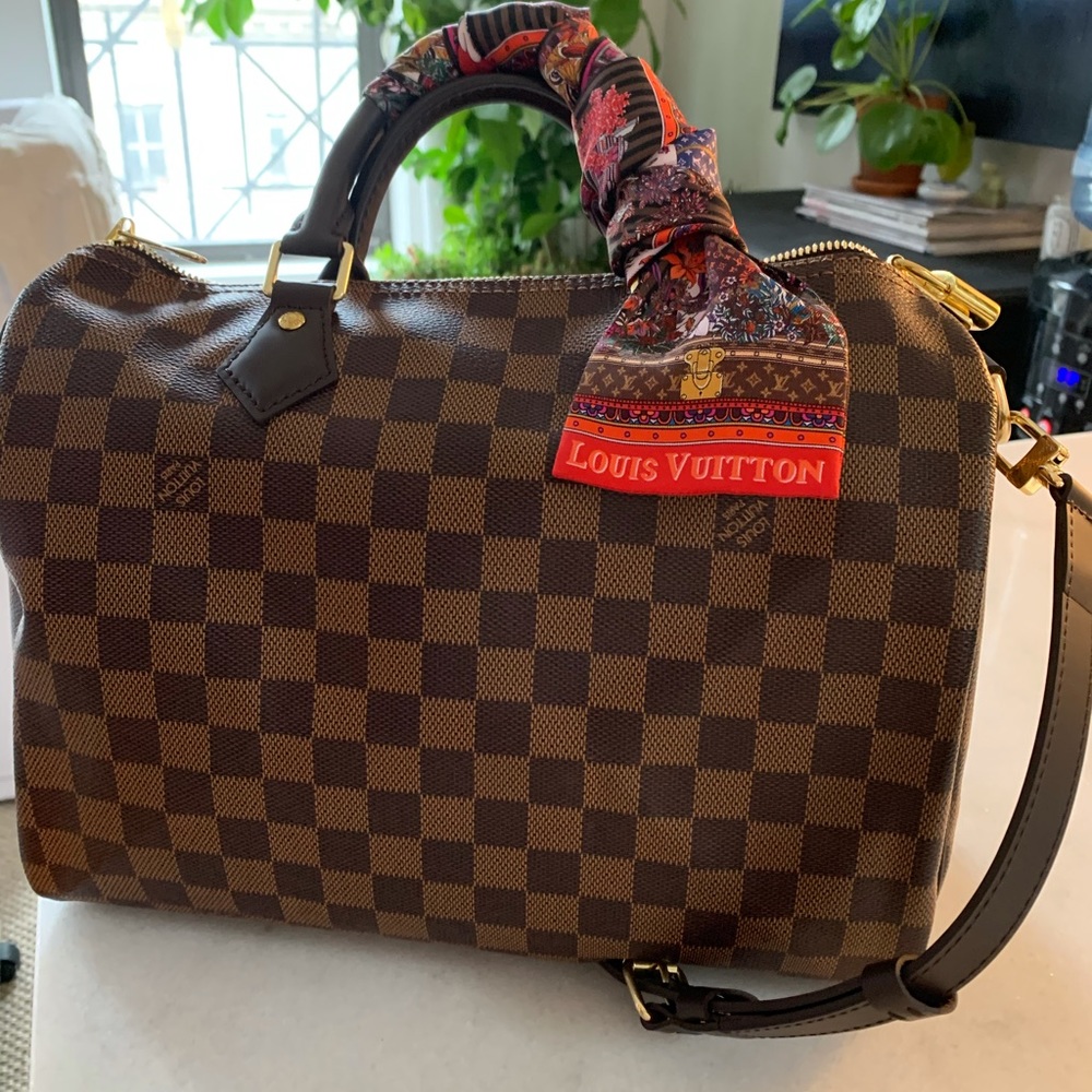 Louis Vuitton 30 Speedy Bandouliere Damier Brown